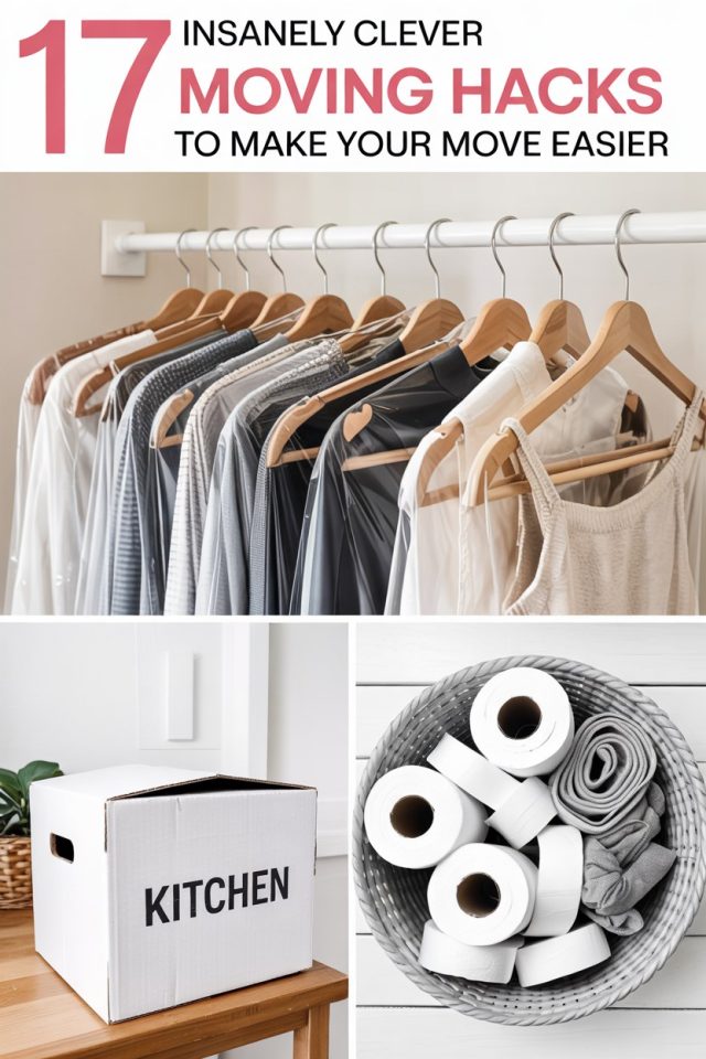 17 Insanely Clever Moving Hacks to Organize Your Closet Faster