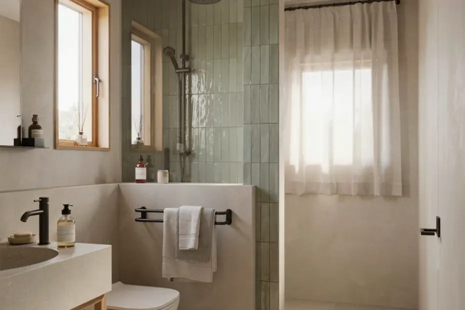 Small Bathroom Shower Tile Ideas | Modern White & Gray Design | DIY Installation