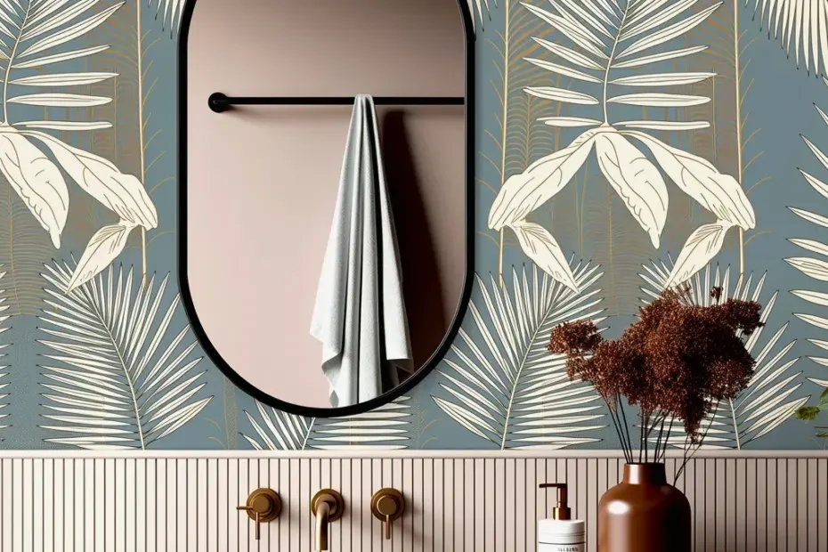 Small bathroom tile ideas: modern aesthetic with geometric tiles