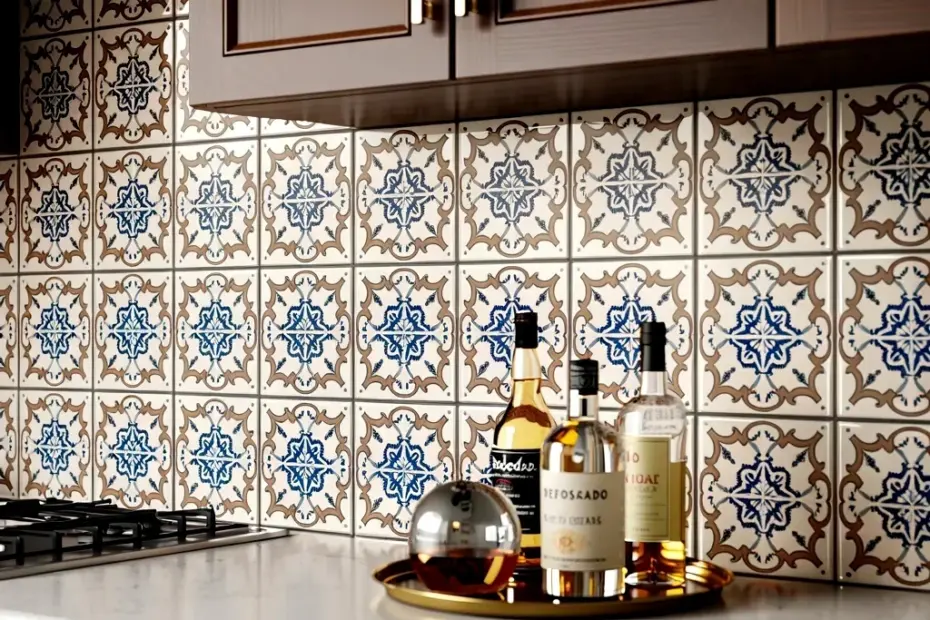 Mosaic bathroom tile inspo: Nocturne in Glass for cozy winter nights