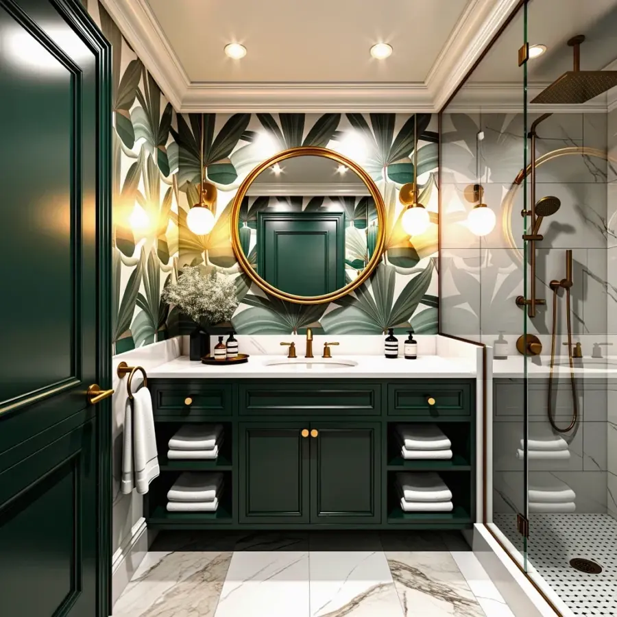 Neutral Bathroom Tiles: Antique White + Beige Tour