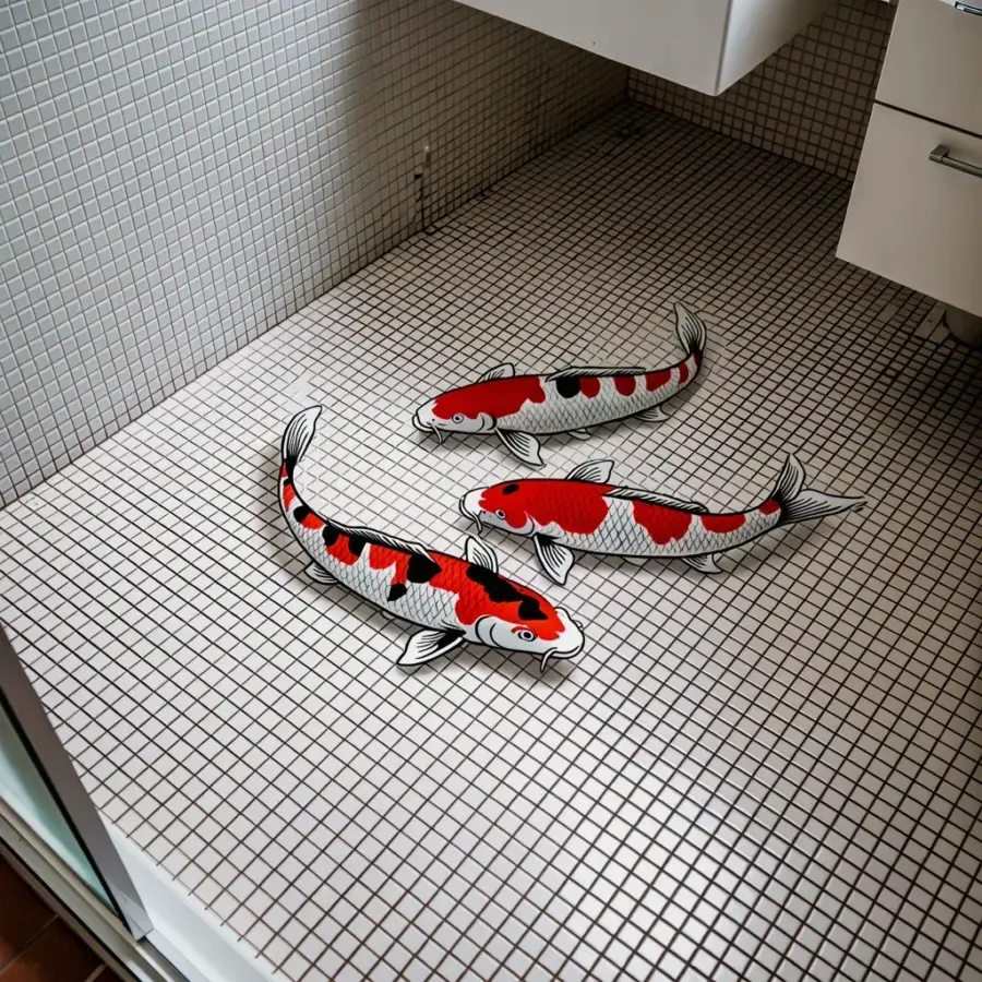 Strawberry Ceramic Tile How-To for a Kitsch Pastel Bathroom Backsplash